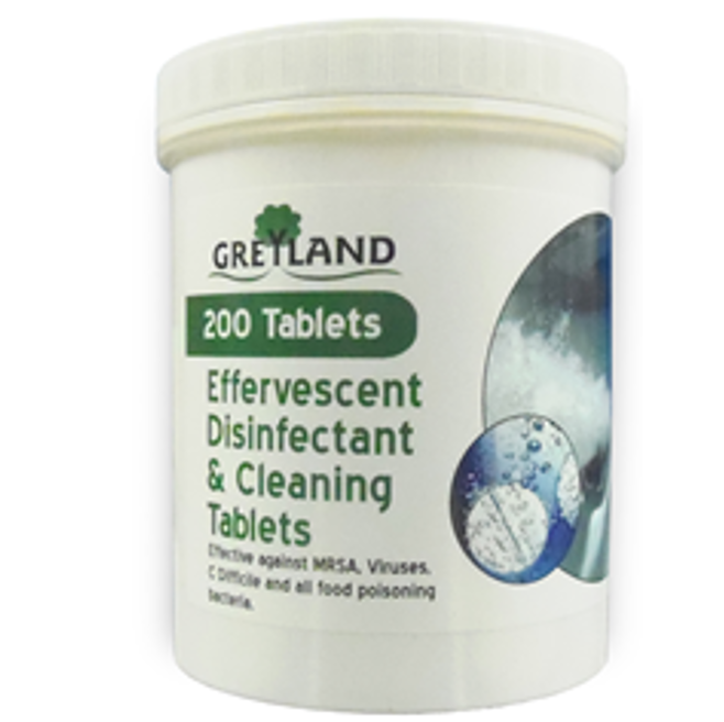 Effervescent Disinfectant & Cleaning Tablets (Case 6x200) Care Corner