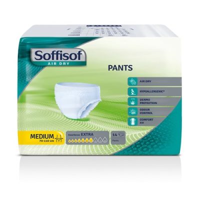 soffisof air dry pull on pants medium