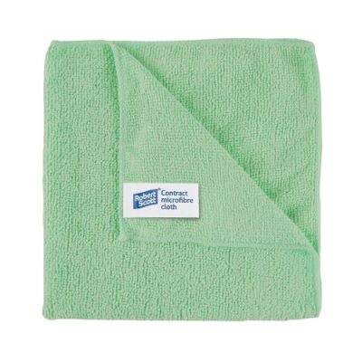 Contract Microfibre Cloth (Pack of 10) - Green