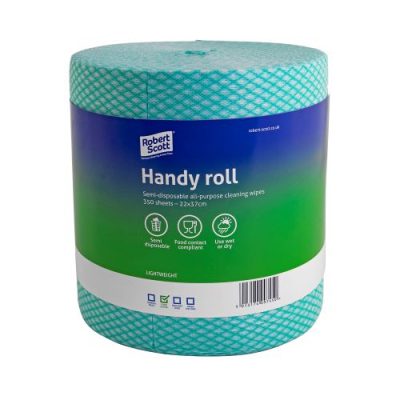 Handy Cloths on a Roll - Green (2 Rolls of 350 Wipes)