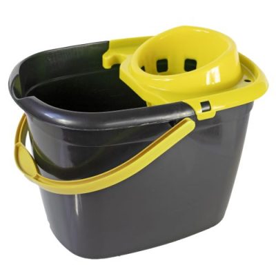 Yellow Hygiene Bucket & Wringer 14 Litres