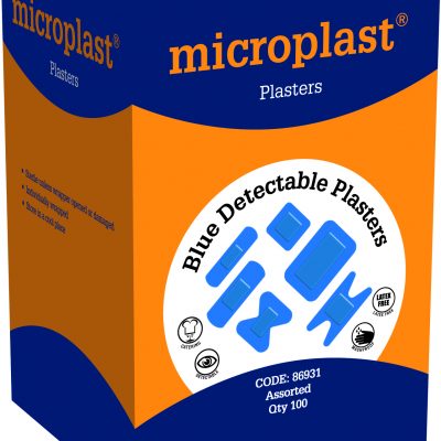 Assorted Blue Detectable Plasters x 100